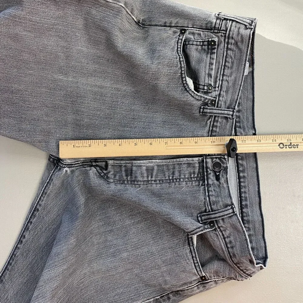 Levis 501 Jeans Mens 36x32 Gray Button‎ Fly 100% Cotton